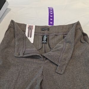 Hilary Radley Gray Straight Leg Pants